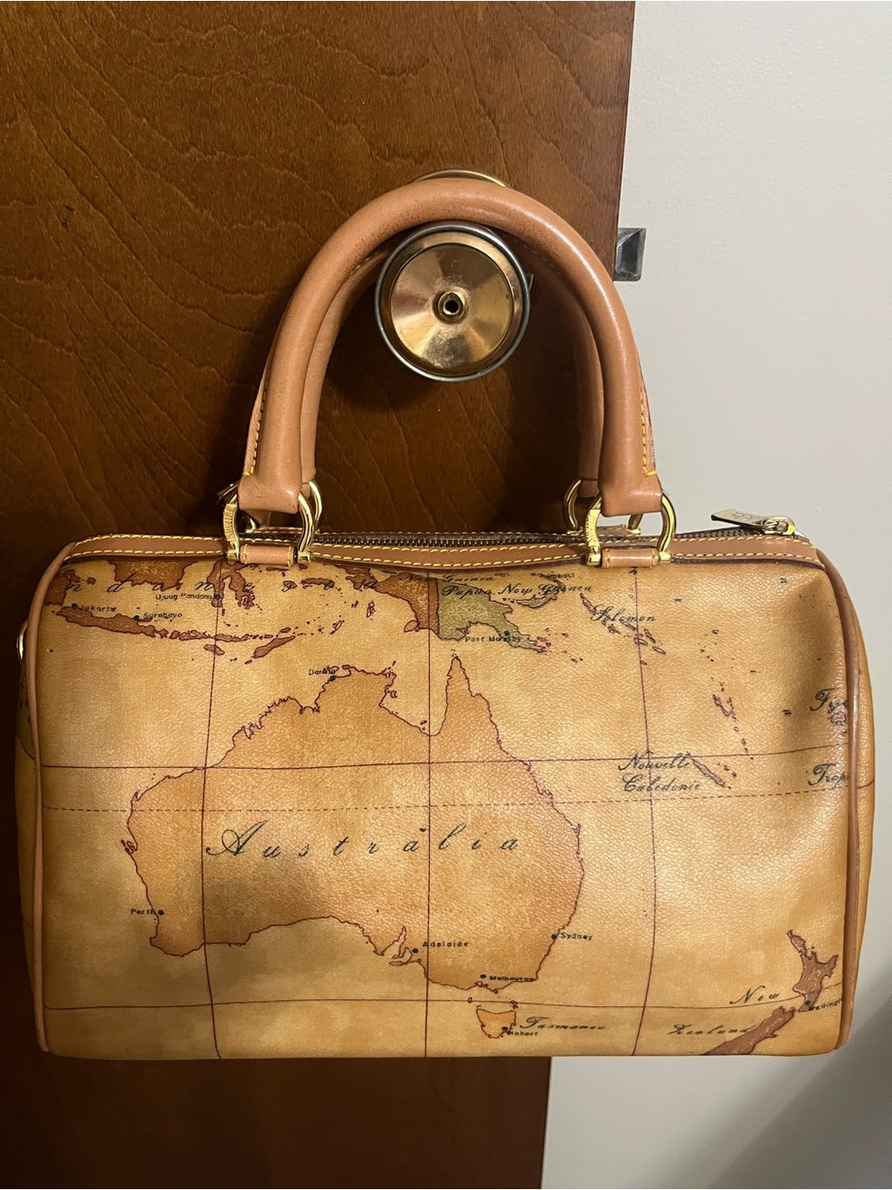 ALVIERI MARTINI NWOT AUTHENTIC GEO CLASSIC BOSTON BAG - Picture 16 of 16